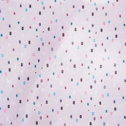 Rico Design beschichtete Baumwolle Stoffabschnitt Punkte schraffiert flieder blau grün rosa 25x70cm