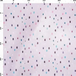 Rico Design beschichtete Baumwolle Stoffabschnitt Punkte schraffiert flieder blau grün rosa 25x70cm