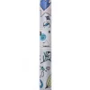 Rico Design beschichtete Baumwolle Stoffabschnitt Insekten Blätter Sterne grau bunt 25x70cm
