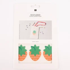 Rico Design Bügelmotivset Erdbeere 9 Stück 4,5x6cm