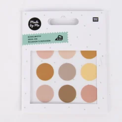 Rico Design Bügelmotivset Kreise Punkte Rosa Mix 2 Blatt