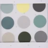 Rico Design Bügelmotivset Kreise Punkte Grün Mix 2 Blatt