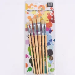 Rico Design Borstenpinsel flach 6er Set No. 2