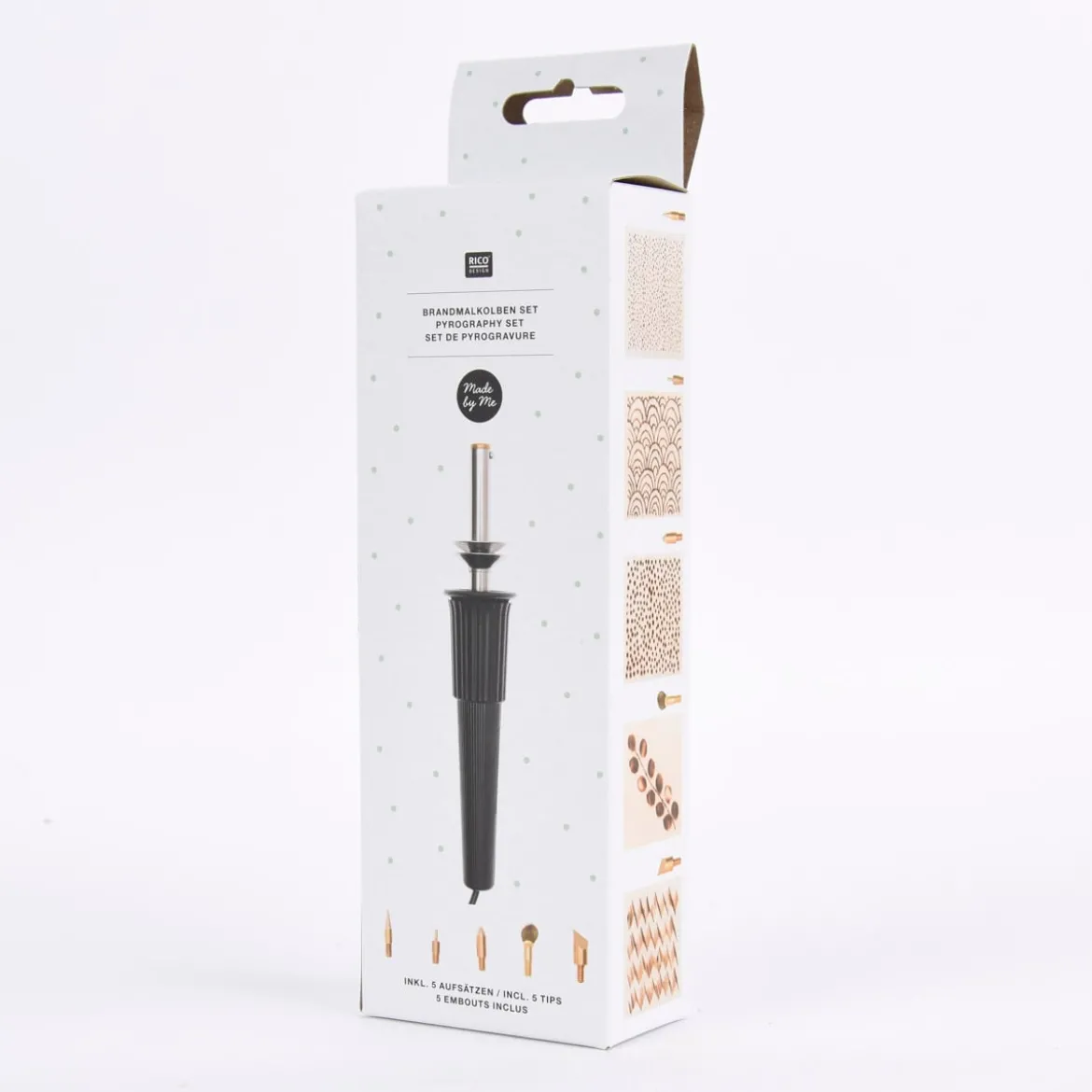 Rico Design Brandmalkolben Set inkl. 5 Aufsätzen