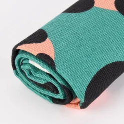 Rico Design Canvas Baumwollstoff Stoffabschnitt petrol schwarz rosa 50x140cm