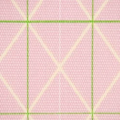 Rico Design Canvas Baumwollstoff Stoffabschnitt Raster geometrisch Linien rosa neongrün gelb 50x140cm