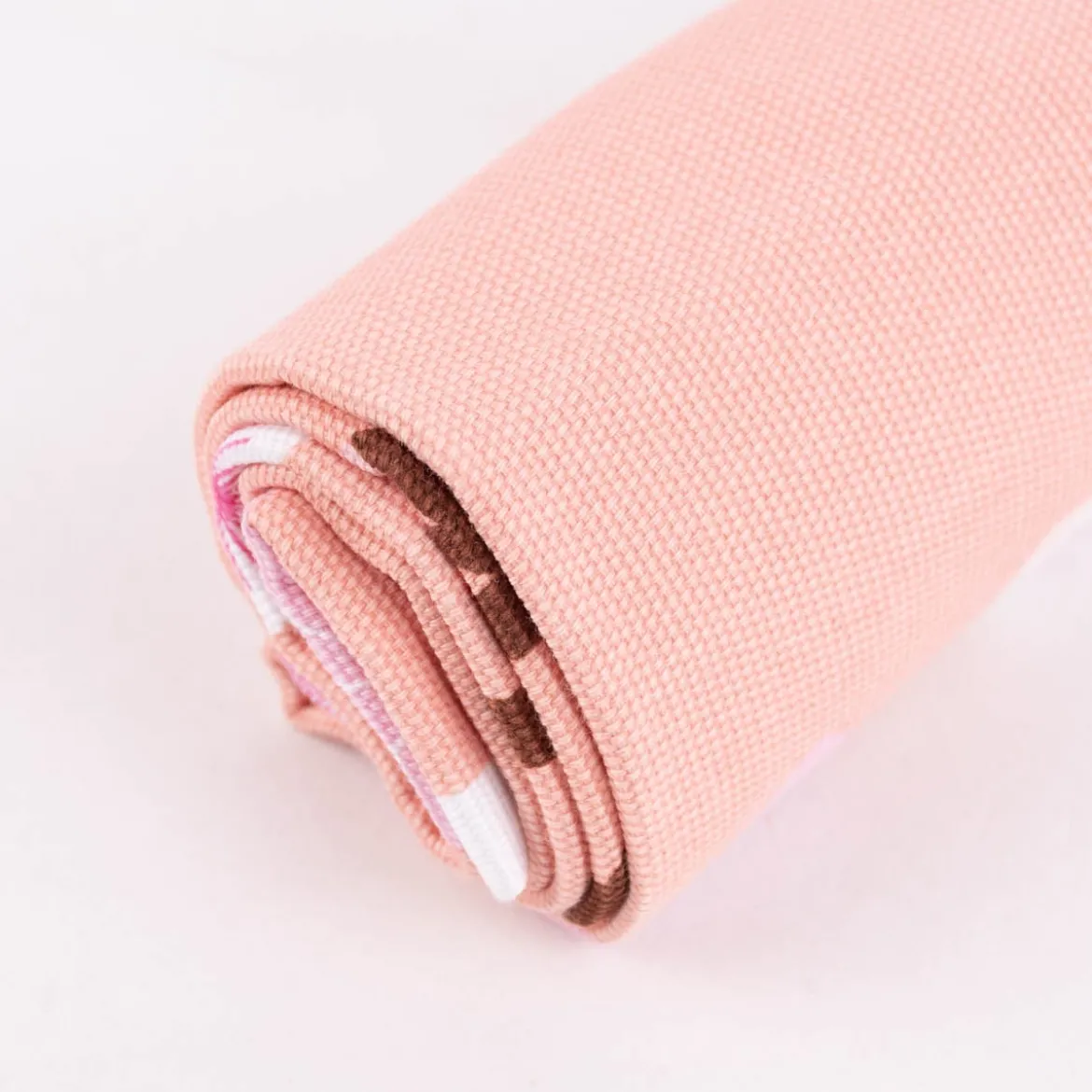 Rico Design Canvas Baumwollstoff Stoffabschnitt Kirschblüten pfirsich rosa 50x140cm