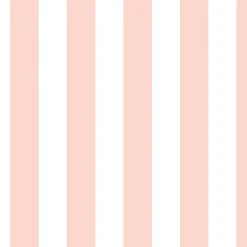 Rico Design Canvas Baumwollstoff Stoffabschnitt Streifen rosa weiß 50x140cm
