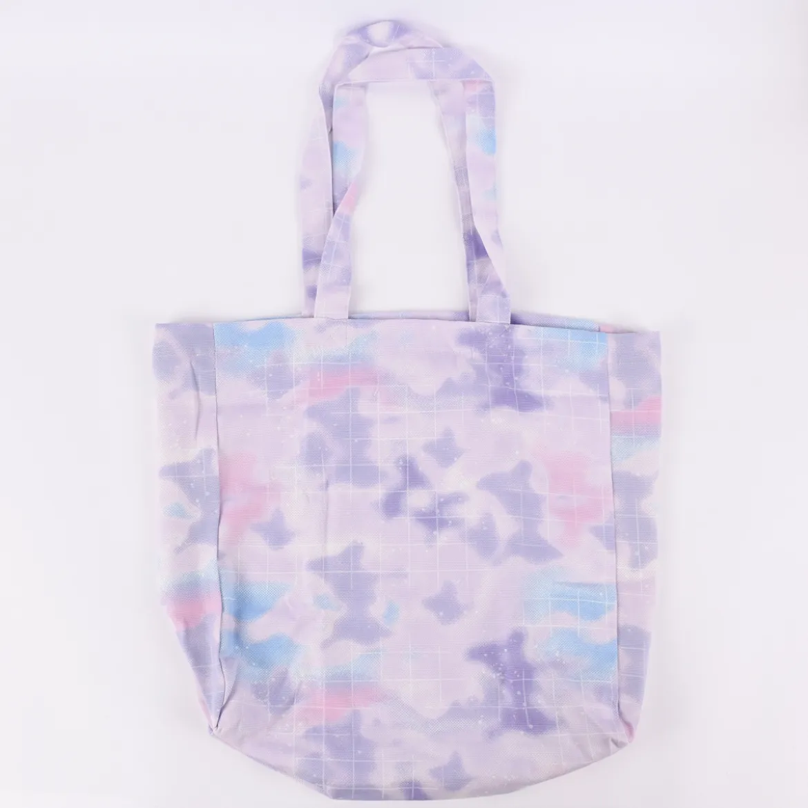 Rico Design Canvasshopper Tasche Blurry Camouflage lila, blau 38x40x13cm