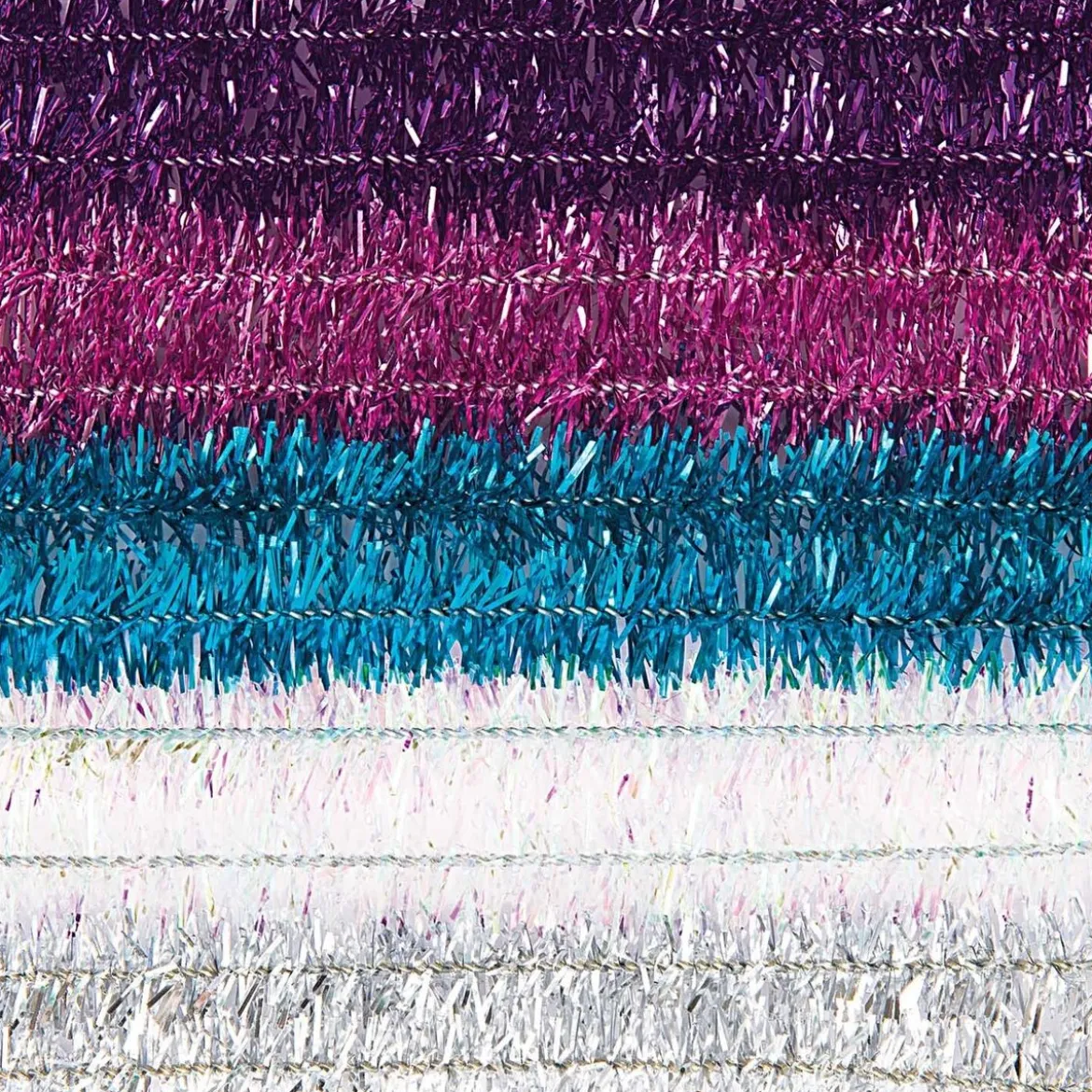 Rico Design Chenilledraht-Mix Glitter Pastell 50cm 10er Pack