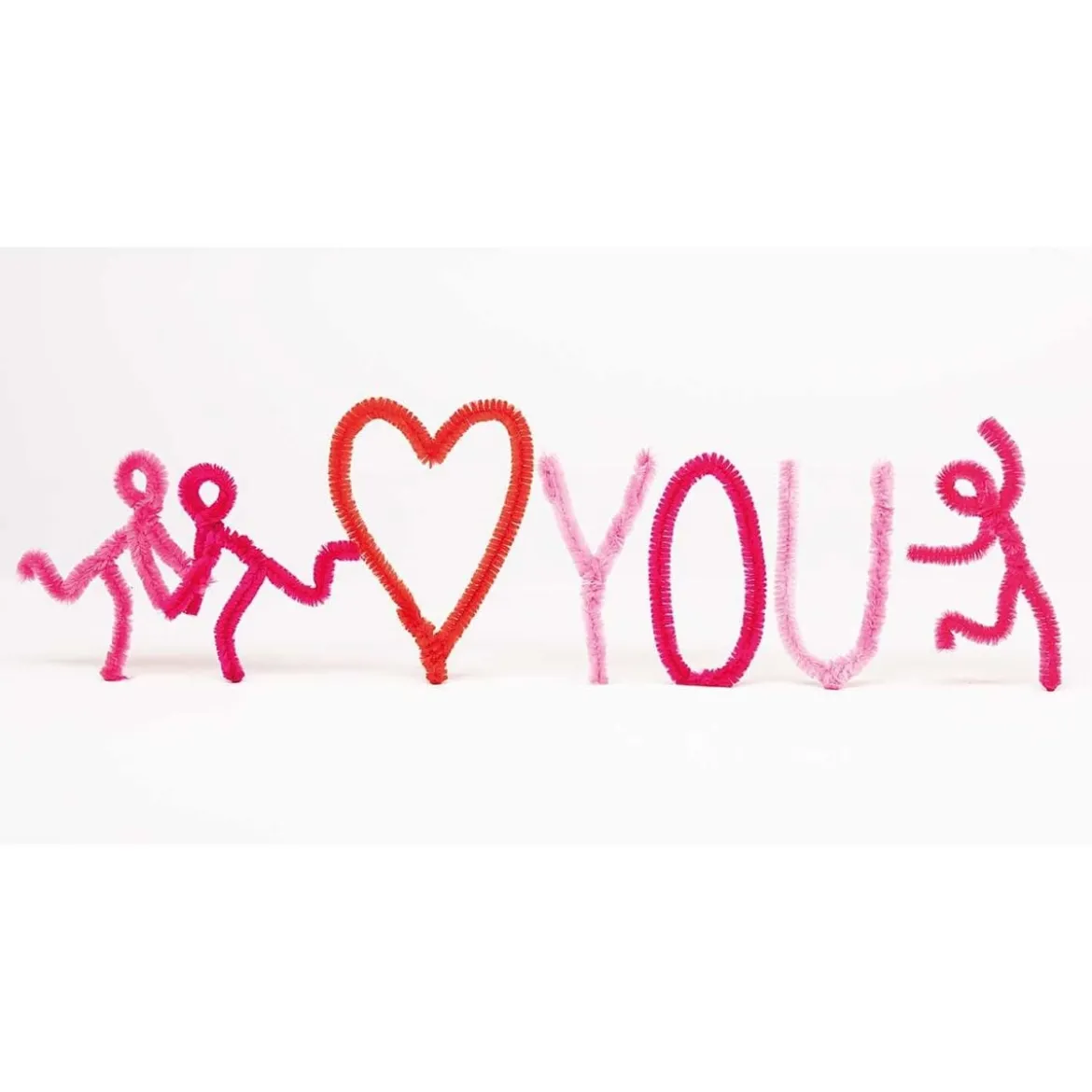 Rico Design Chenilledraht-Mix Rot Pink 50cm 10er Pack