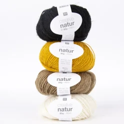 Rico Design Creative Natur Garn aus Hanf 50g 100m verschiedene Farben