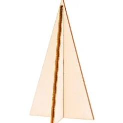 Rico Design 3D Dekohänger Steck-Tannen Holz natur 3 Stück 9x5cm