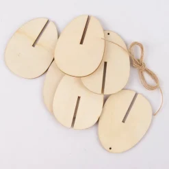 Rico Design 3D Dekohänger Steck-Hühnereier Holz natur 3 Stück
