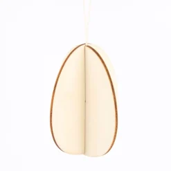Rico Design 3D Dekohänger Steck-Gänseeier Holz natur 3 Stück