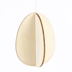 Rico Design 3D Dekohänger Steck-Gänseeier Holz natur 3 Stück