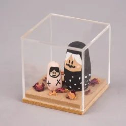 Rico Design Dekohaube Würfel Kunststoff Holz 6x6x6,5cm