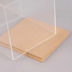 Rico Design Dekohaube Würfel Kunststoff Holz 12,5x12,5x13cm