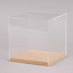 Rico Design Dekohaube Würfel Kunststoff Holz 12,5x12,5x13cm
