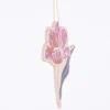 Rico Design Dekohänger Blume dunkelrot rosa 8x10cm