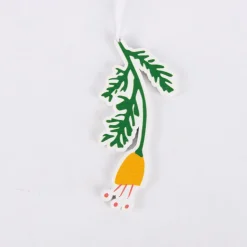 Rico Design Dekohänger Blume Holz grün gelb 15cm