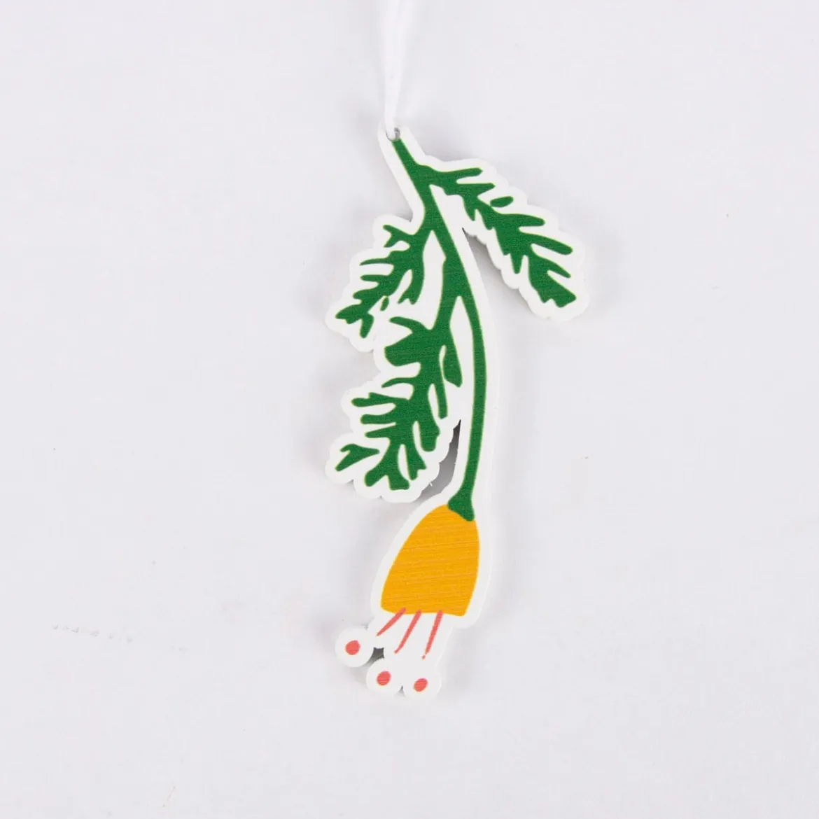 Rico Design Dekohänger Blume Holz grün gelb 15cm