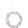 Rico Design Dekohänger Blumenkranz pastell 10cm