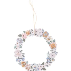 Rico Design Dekohänger Blumenkranz pastell 10cm