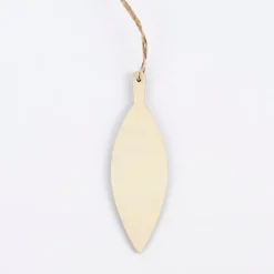 Rico Design Dekohänger Buchenblatt Holz natur 3,8x12,1cm