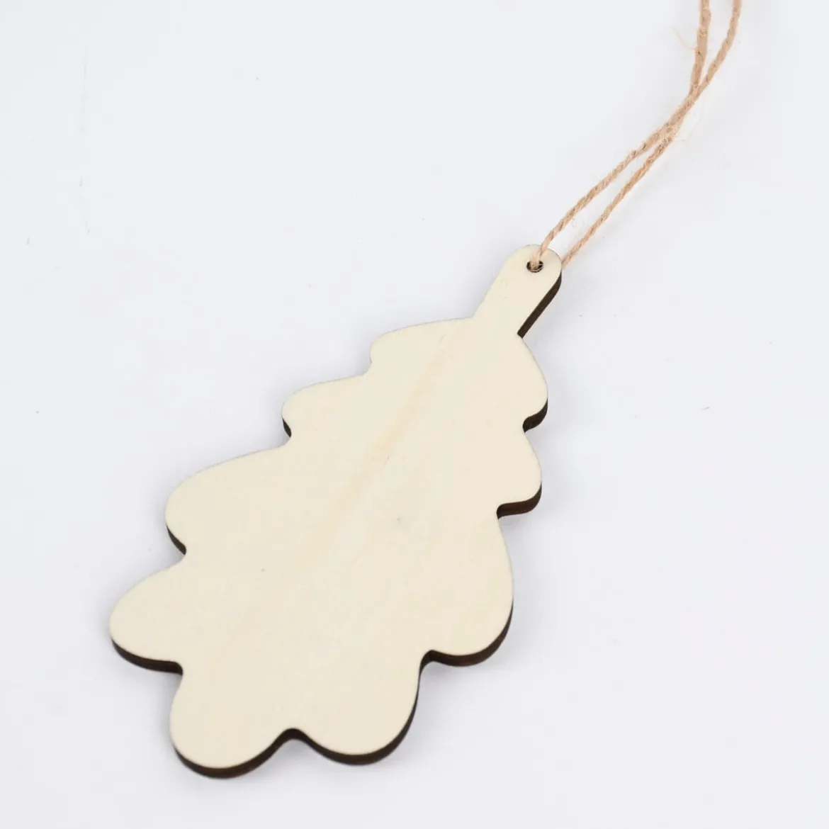 Rico Design Dekohänger Eichenblatt Holz natur 6x11,4cm