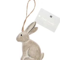 Rico Design Dekohänger Hase Holz natur 17cm