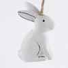 Rico Design Dekohänger Hase Holz weiß 17cm