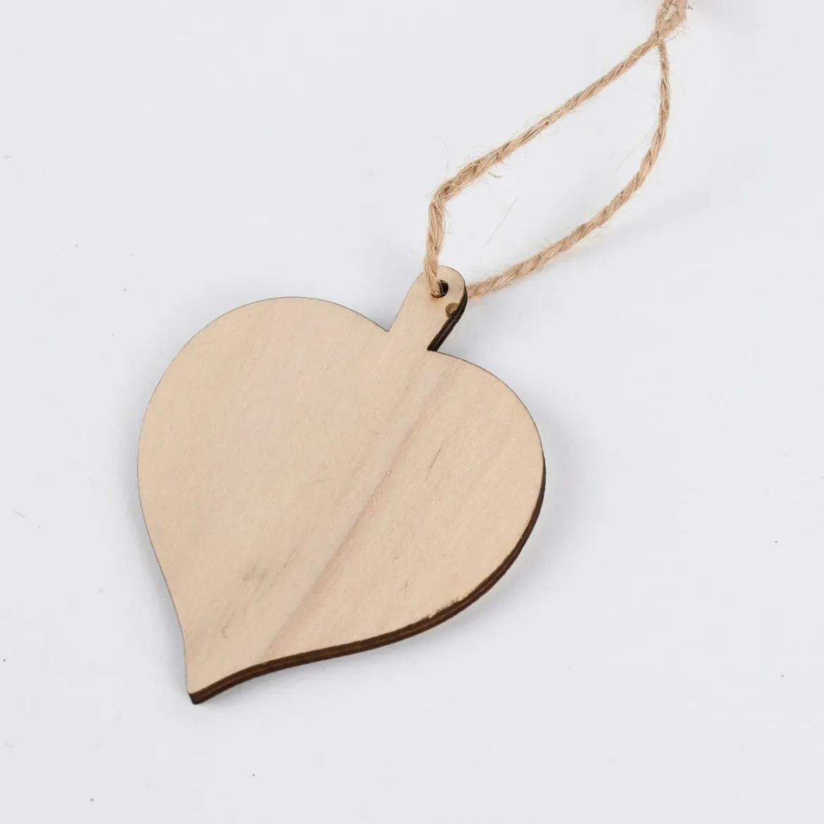 Rico Design Dekohänger Lindenblatt Holz natur 6,1x7,8cm