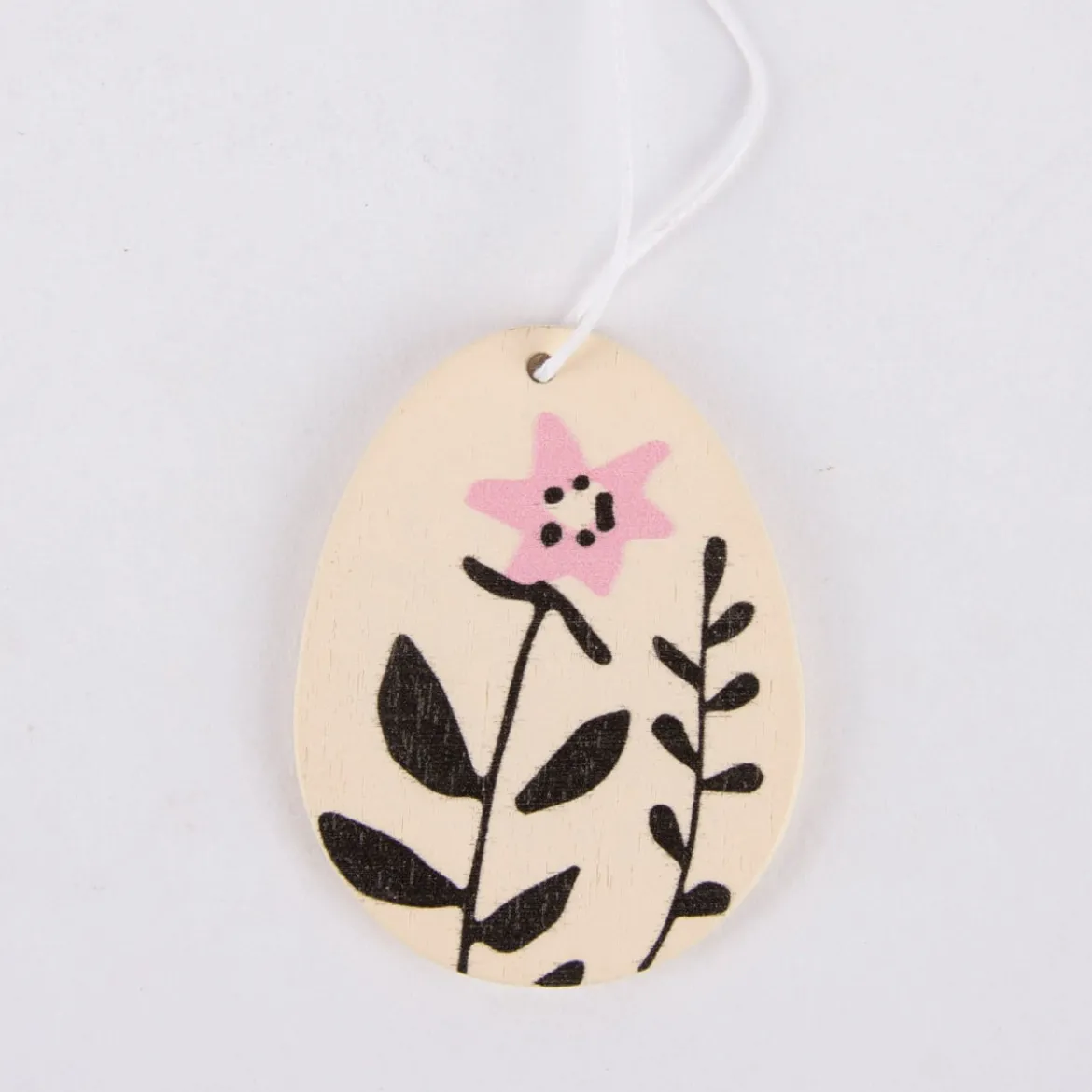 Rico Design Dekohänger Osterei Blumen Holz natur 11cm