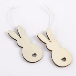 Rico Design Dekohänger Osterhase Holz 2 Stück natur