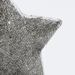 Rico Design Dekohänger Stern Kunststoff silberfarben 8x7,5cm