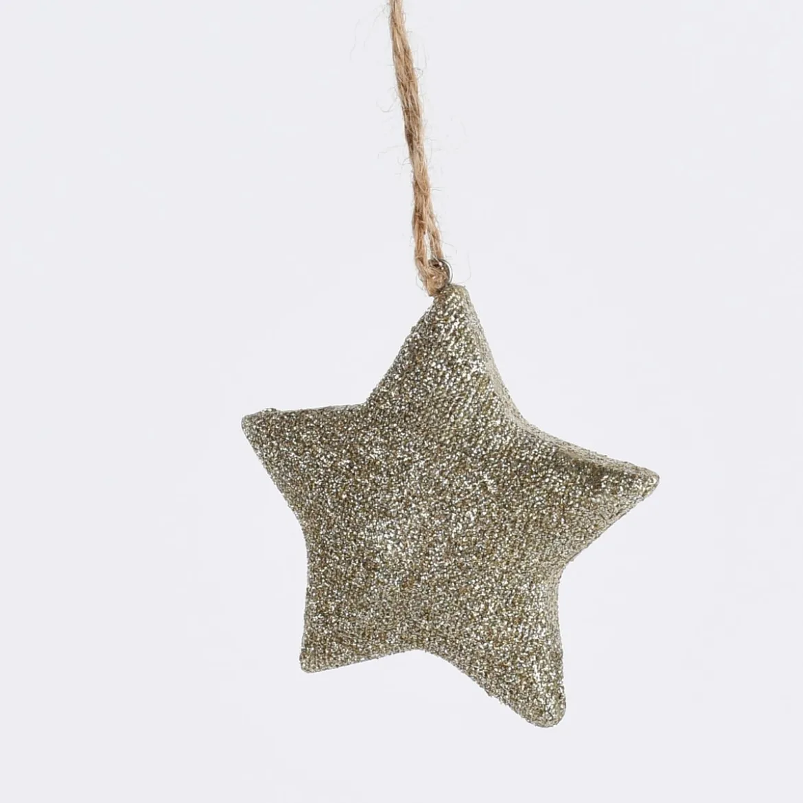 Rico Design Dekohänger Stern Kunststoff goldfarben 8x7,5cm