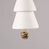 Rico Design Dekohänger Tannenbaum mit Glocke weiß 22x4cm