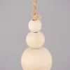 Rico Design Deko Quaste Holzperlen große Perlen Holz Jute 17cm