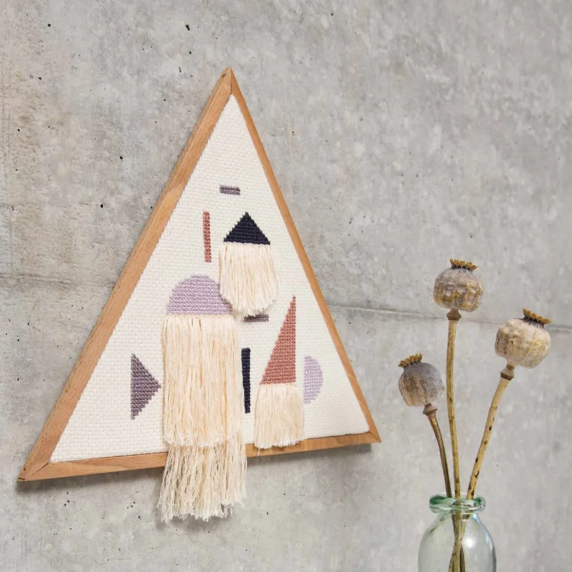 Rico Design Dekostickrahmen Dreieck Holz 27,5x24cm