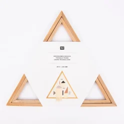 Rico Design Dekostickrahmen Dreieck Holz 27,5x24cm
