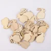 Rico Design Dekostreu Hasen groß Holz 24 tlg. natur