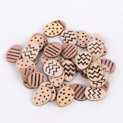 Rico Design Dekostreu Ostereier Holz 48 tlg. puder mixfarben