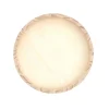Rico Design Deko Tablett rund klein mit Rand Holz natur 20x2,5cm