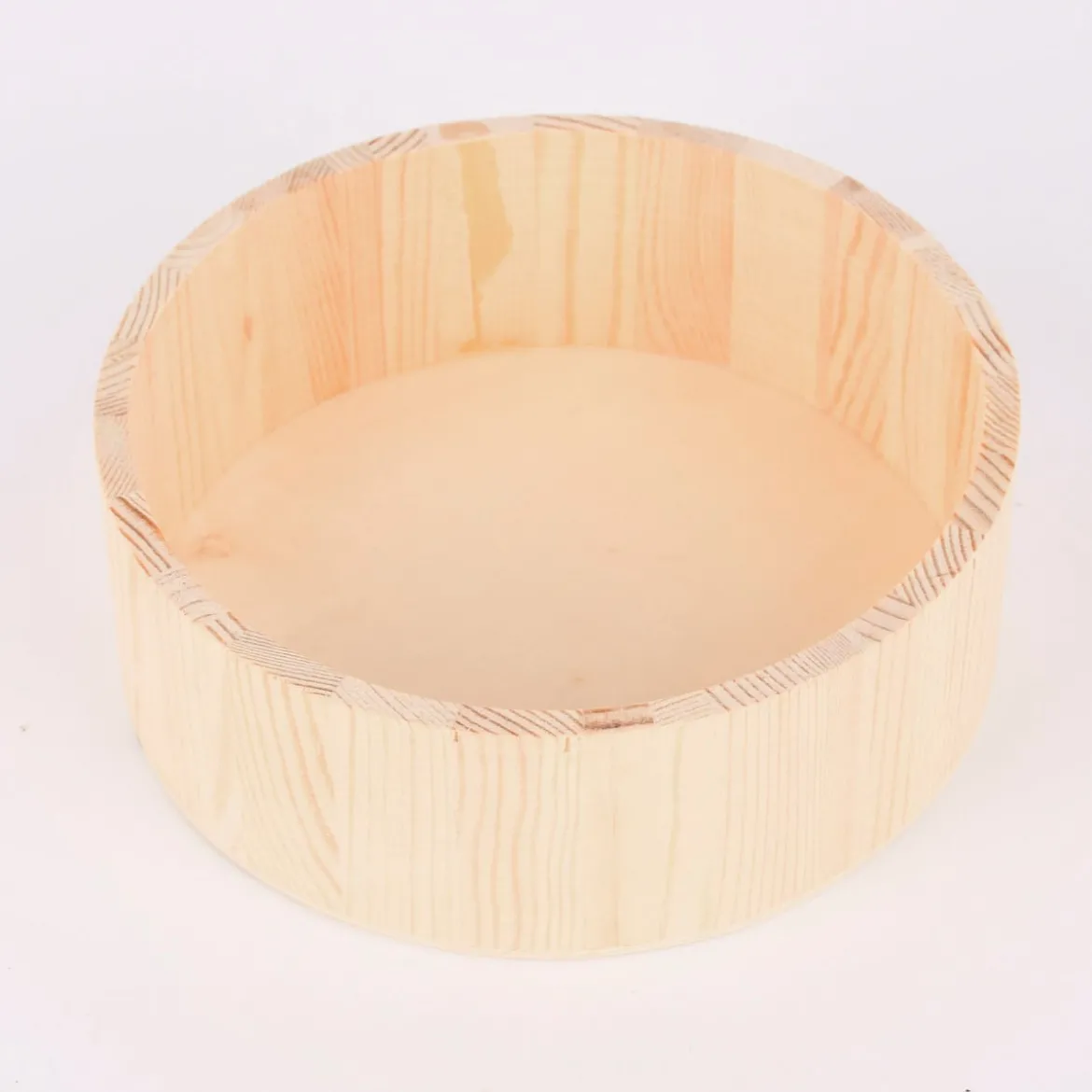 Rico Design Deko Tabletts rund 2er Set Holz 15,5cm und 17,5cm