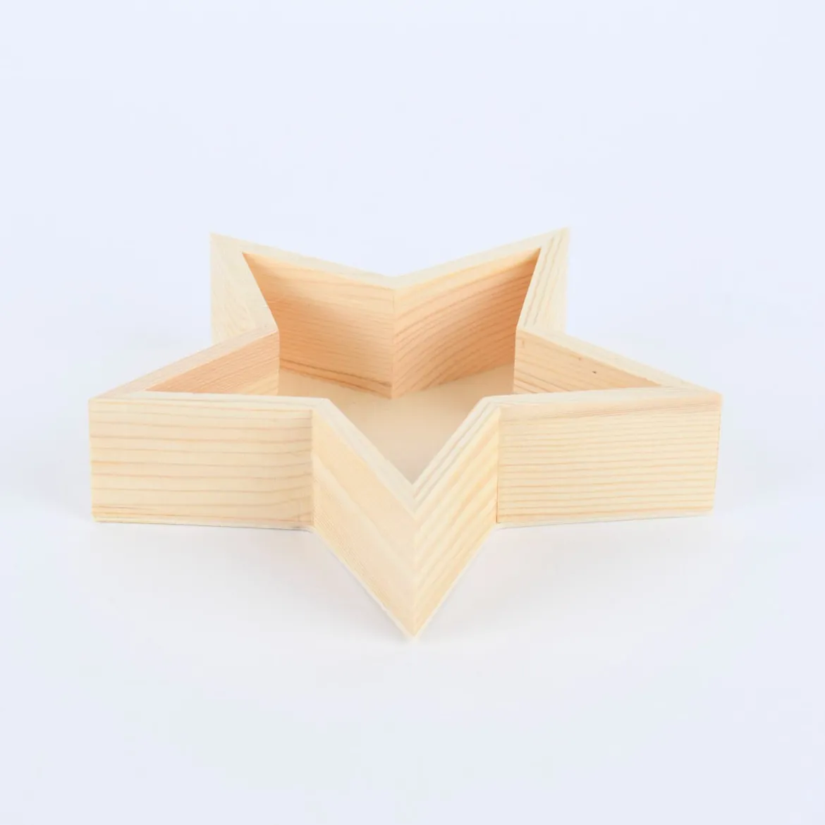 Rico Design Deko Tabletts Stern 2er Set Holz 20x20cm und 25x25cm