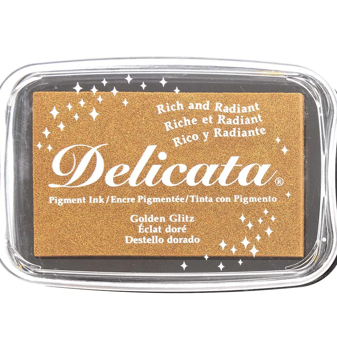 Rico Design Delicata großes Stempelkissen gold 9,5x6,5cm