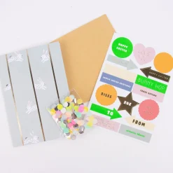 Rico Design DIY Card Bunny Hop mint gold 3 tlg.