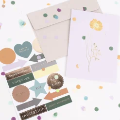 Rico Design DIY Card Goldmohn flieder 12,5x17,6cm