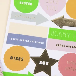 Rico Design DIY Card Hasen im Feld rosa gold 3 tlg.